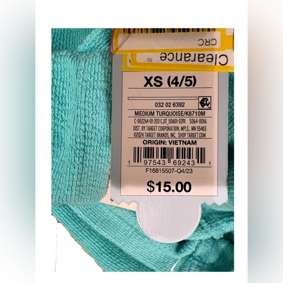 KB Cat & Jack Soft Teal Hoodie in Size XS(4/5), M(8) - Picture 7 of 15